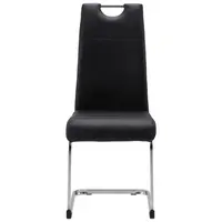 P & B HOUPACÍ ŽIDLE, vzhled kůže, černá, barvy chromu