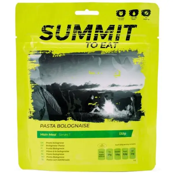 SUMMIT TO EAT BOLOŇSKÉ TĚSTOVINY 130 G Dehydrovaná strava, dummy, velikost