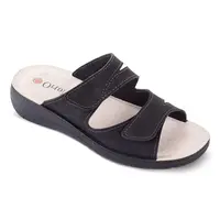 Dámské ortopedické pantofle na klínku černé vel. 39