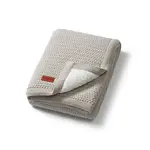 BABYONO Deka bavlněná s fleecovou podšívkou 75 x 100 cm šedá