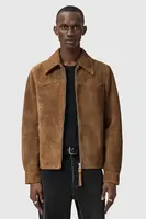 Semišová bunda AllSaints DELLCOT