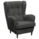 MID.YOU KŘESLO UŠÁK, textil, antracitová