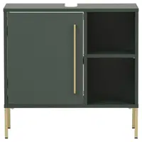 Stylife SKŘÍŇKA POD UMYVADLO, lesní zelená, 65,3/63,3/33,1 cm