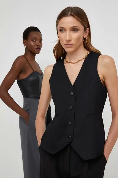 Vesta Answear.LAB X limited collection NO SHAME černá barva, jednořadá