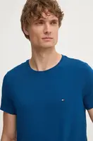 Tričko Tommy Hilfiger vínová barva, MW0MW10800