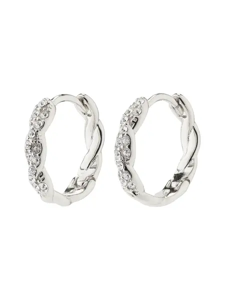 Pilgrim Náušnice 'Ezo'  strieborná