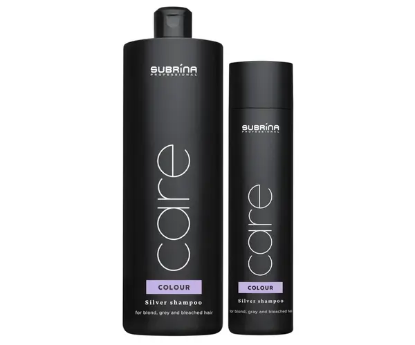 Šampon pro neutralizaci žlutých tónů Subrina Professional Care Colour Silver - 1000 ml + šampon 250 ml zdarma + dárek zdarma