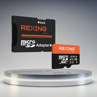REXING microSDXC UHS-3 4K Full HD Video High Speed Transfer Monitoring SD Card with Adapter for Dash Cams, Surveillance System, Security Camera, & Bod