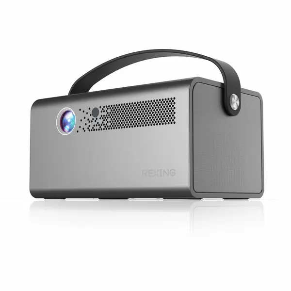 Rexing PV7 Pro Smart DLP Projector 600ANSI with 3D Projection, Wi-Fi, Bluetooth