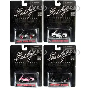 "Carroll Shelby 50th Anniversary" 4 piece Set 2022 Release Q 1/64 Diecast Model Cars by Shelby Collectibles