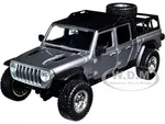 2020 Jeep Gladiator Pickup Truck Silver with Black Top "Fast &amp; Furious" Series 1/24 Diecast Model Car by Jada
