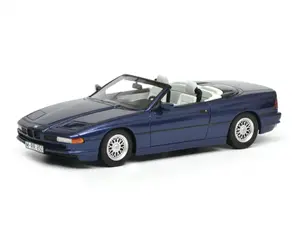 BMW 850i Cabriolet Blue Limited Edition to 500 pieces Worldwide 1/18 Model Car by Schuco