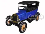 1925 Ford Model T Touring Blue Metallic with Black Top 1/24 Diecast Model Car by Motormax