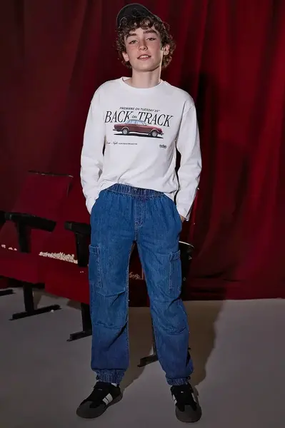 Detské rifle Mayoral denim cargo