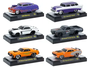 "Ground Pounders" 6 Cars Set Release 30 IN DISPLAY CASES Limited Edition 1/64 Diecast Model Cars by M2 Machines