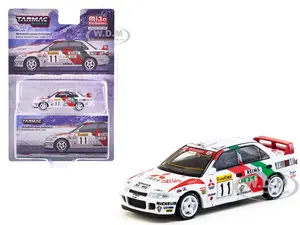 Mitsubishi Lancer Evolution II RHD (Right Hand Drive) 11 Tommi Makinen - Seppo Harjanne "Rallye Monte-Carlo" (1995) "Global64" Series  1/64 Diecast M