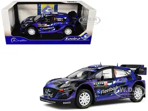 Ford Puma Rally1 Hybrid 9 Jourdan Serderidis - Frederic Miclotte "Safari Rally Kenya" (2022) "Competition" Series 1/18 Diecast Model Car by Solido