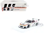Mazda RX7 (FD3S) LB-Super Silhouette RHD (Right Hand Drive) 41 White with Stripes and Graphics 1/18 Model Car by Inno Models