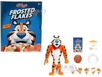 Tony the Tiger 6.75" Moveable Figure with Alternate Hands and Accessories "Kelloggs Frosted Flakes" Model by Jada