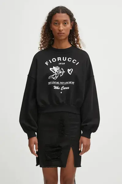 Bavlněná mikina Fiorucci Cupid Love Club Print Cropped