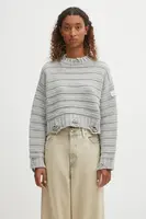 Vlněný svetr MM6 Maison Margiela dámský, šedá barva, S52HL0031.M13040.857M