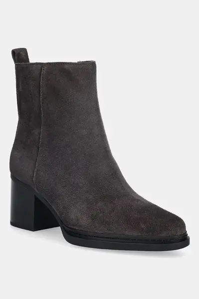 Semišové boty MICHAEL Michael Kors Lex dámské, hnědá barva, na podpatku, 40F5LXME5S.251