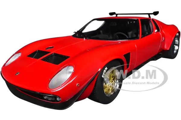 Lamborghini Miura SVR Jota Red 1/18 Model Car by Autoart