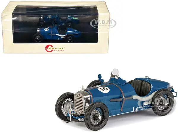 1928 Amilcar C6 Racer 15 Blue Limited Edition to 125 pieces Worldwide 1/43 Model Car by Esval Models