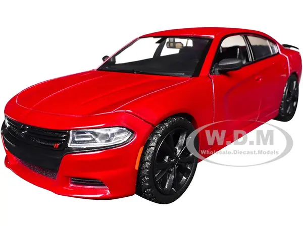 2023 Dodge Charger SXT Red Metallic "Timeless Legends" Series 1/24 Diecast Model Car by Motormax