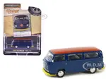 1968 Volkswagen Type 2 T2 Van Blue with Red Top "Vintage Ad Cars" Series 10 1/64 Diecast Model Car by Greenlight
