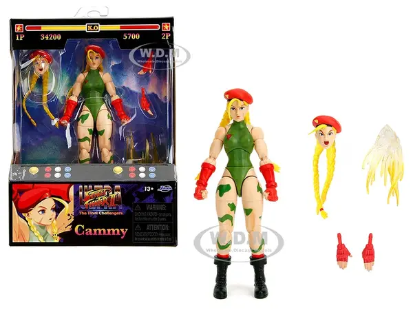 Cammy 6" Moveable Figure with Accessories and Alternate Head and Hands "Ultra Street Fighter II The Final Challengers" (2017) Video Game Model by Jad