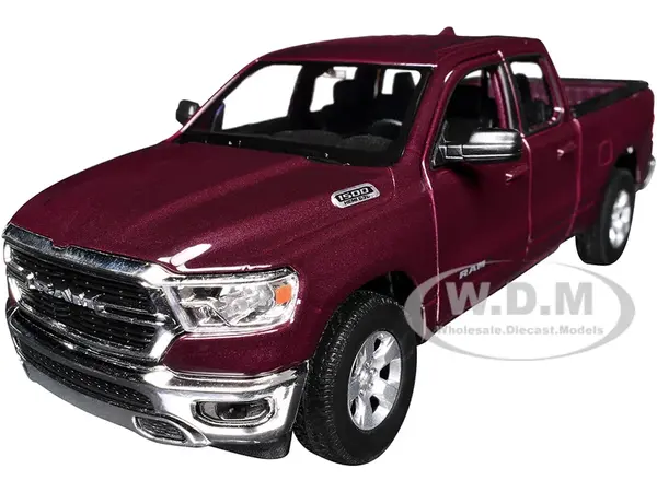 2019 RAM 1500 Pickup Truck Dark Red Metallic "NEX Models" Series 1/27 Diecast Model Car by Welly
