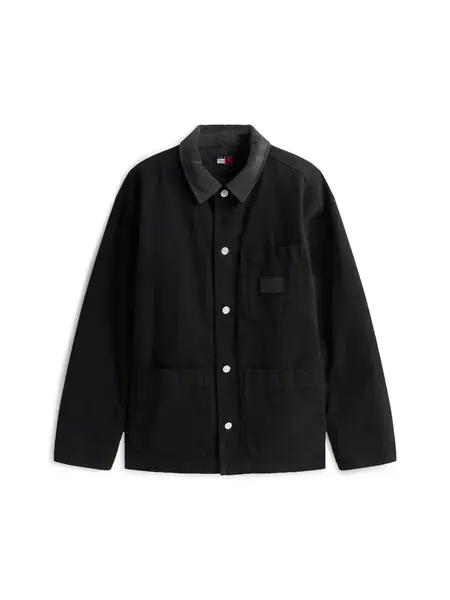 Tommy Jeans Prechodná bunda  čierna