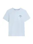 TOMMY HILFIGER Tričko 'Logo'  námornícka modrá / svetlomodrá