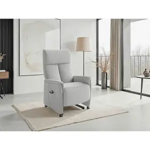 Sit & More RELAXAČNÍ KŘESLO, textil, barvy stříbra