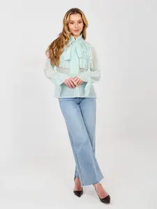 Mintová halenka s volány
