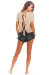Awama Woman's Blouse A292 Beige