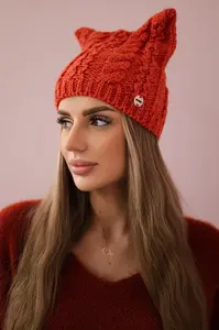 Kesi Rabbid fleecová čepice K237 červená