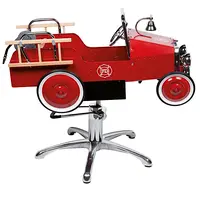 Dětské kadeřnické křeslo Eurostil Professional - červené hasičské auto (04727) + dárek zdarma