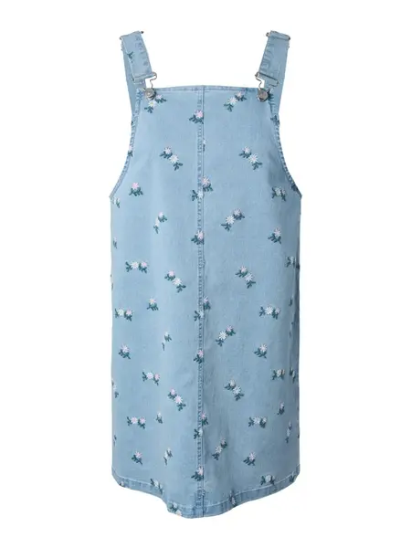 PIECES Sukňa na traky 'PCFlora'  modrá denim / jedľová / rosé