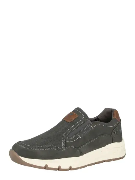 MUSTANG Slip-on obuv  hnedá / tmavosivá