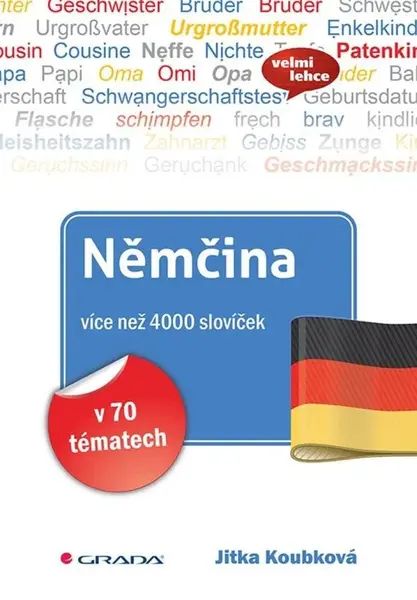 Němčina více než 4000 slovíček v 70 tématech - Jitka Koubková