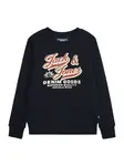 Jack & Jones Junior Mikina  tmavomodrá / hrdzavohnedá / biela