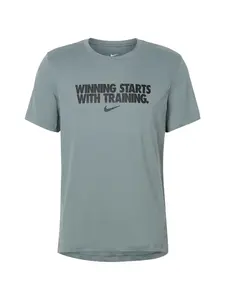 NIKE Funkčné tričko 'WINNING'  tmavosivá
