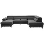 Stylife SEDACÍ SOUPRAVA, textil, barvy grafitu