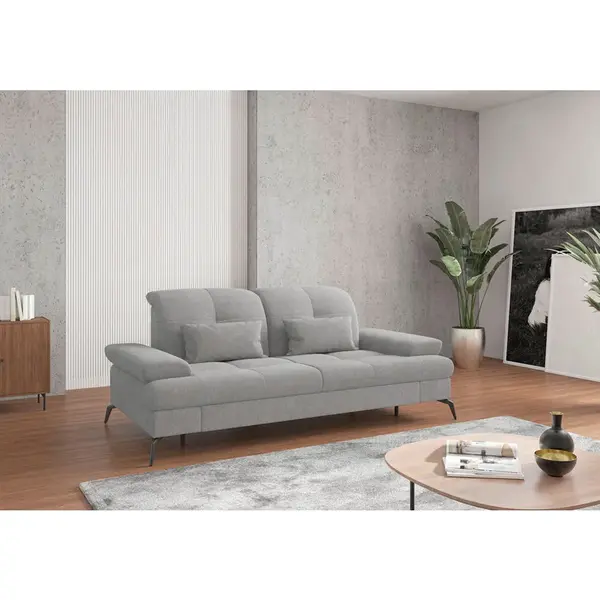 Sit & More 2,5SEDÁK, textil, světle šedá