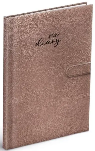 Diář 2027 T805 PU růžový s magnet