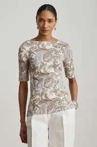 Lauren Ralph Lauren tričko dámske bavlnené s elastanom