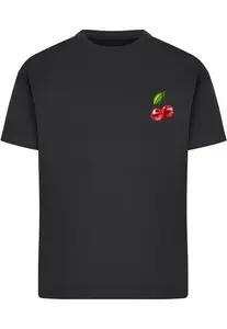 Merchcode Tričko 'Cherries 2'  zelená / červená / čierna