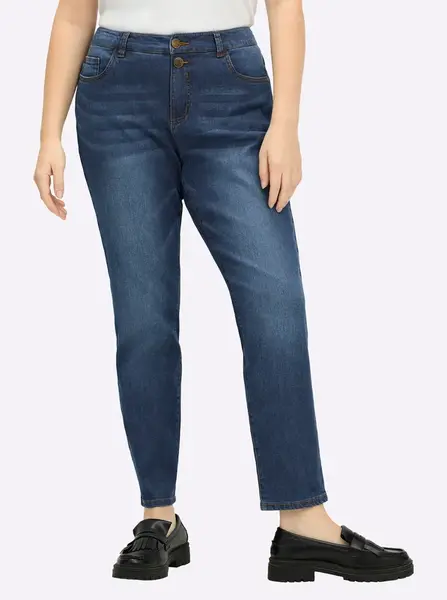 SHEEGO Džínsy  modrá denim